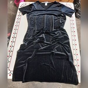 Vintage ACW Design Elegant Black Velvet Dress